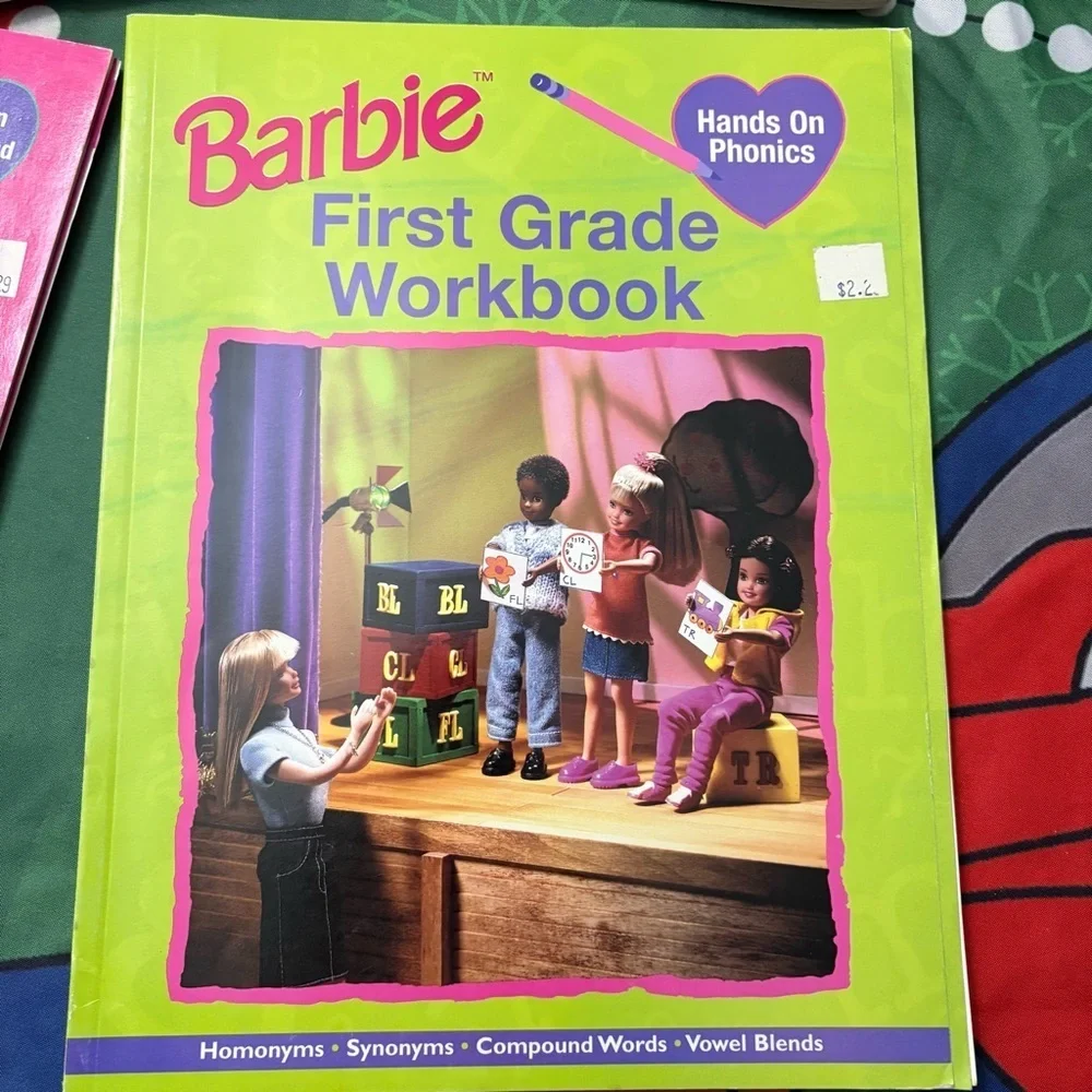 Vintage school Barbie books first grade work books lot of 4 - Picture 2 of 12